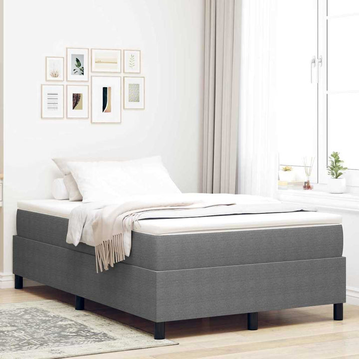 Box spring seng Lysegrå 120 x 200 cm Corduroy stof