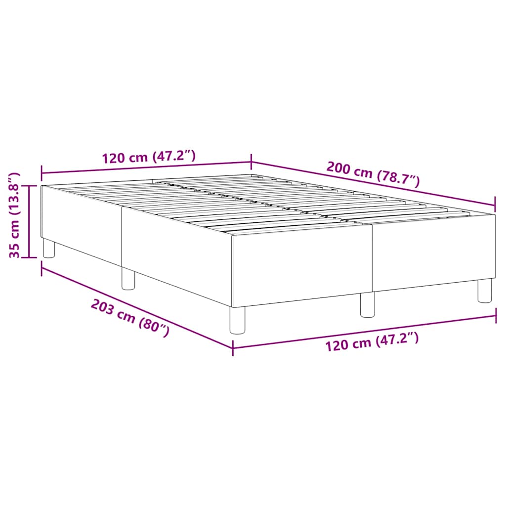 Box spring seng Grågrøn 120 x 200 cm Corduroy stof