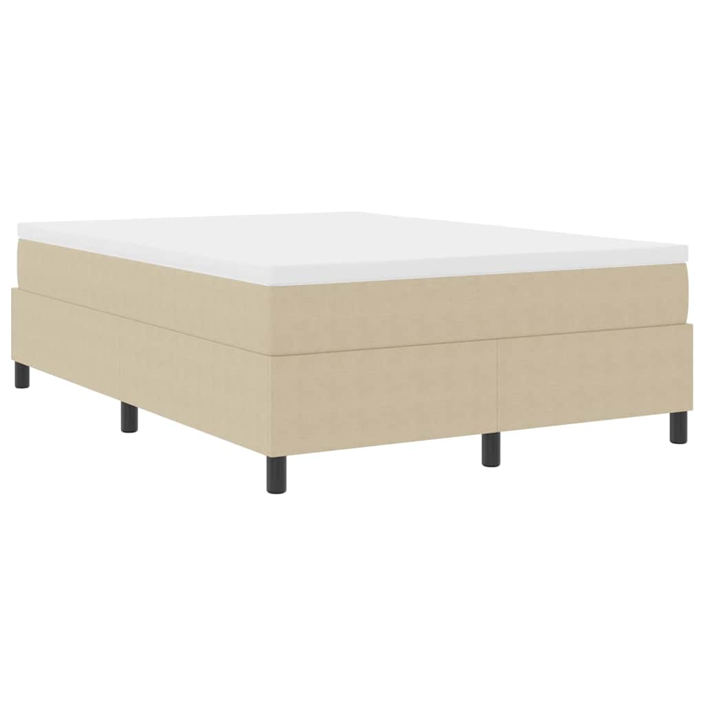 Box spring seng Grågrøn 140 x 190 cm Corduroy stof