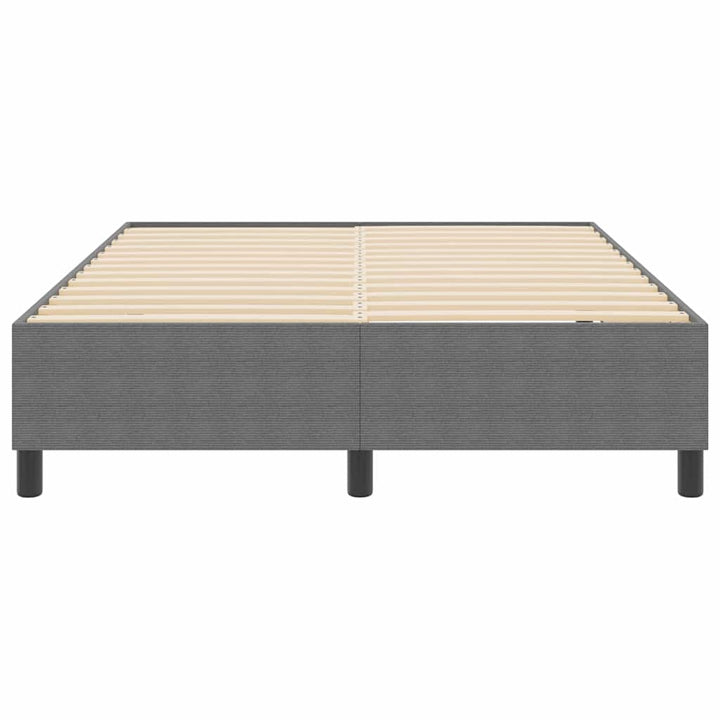 Box spring seng Lysegrå 140 x 200 cm Corduroy stof