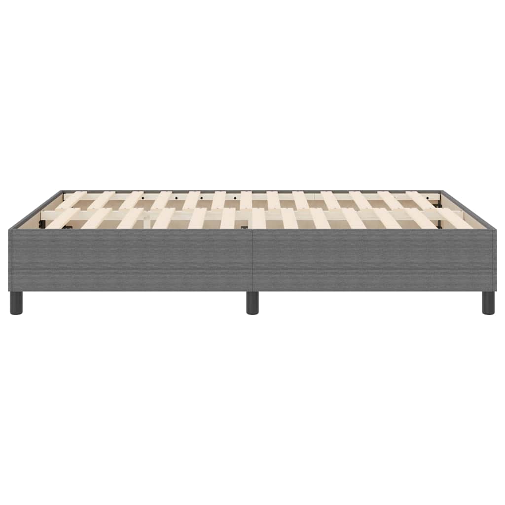 Box spring seng Lysegrå 140 x 200 cm Corduroy stof