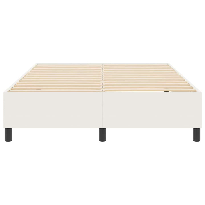 Box spring seng Creme 140 x 200 cm Corduroy stof