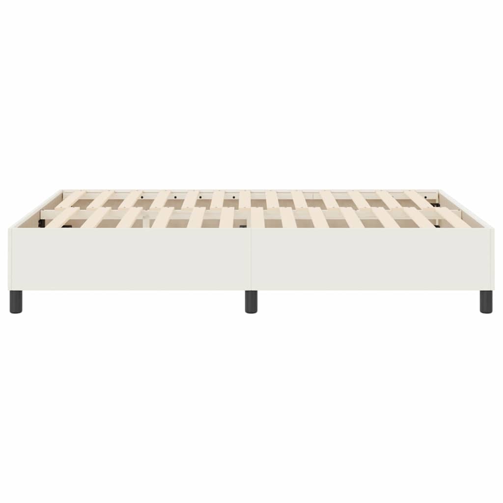 Box spring seng Creme 140 x 200 cm Corduroy stof