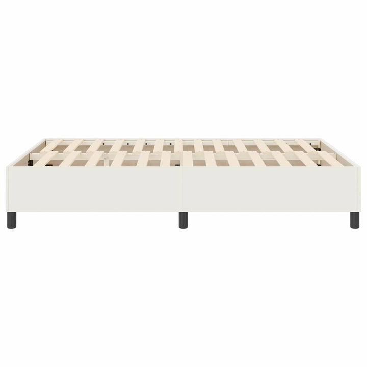 Box spring seng Creme 140 x 200 cm Corduroy stof