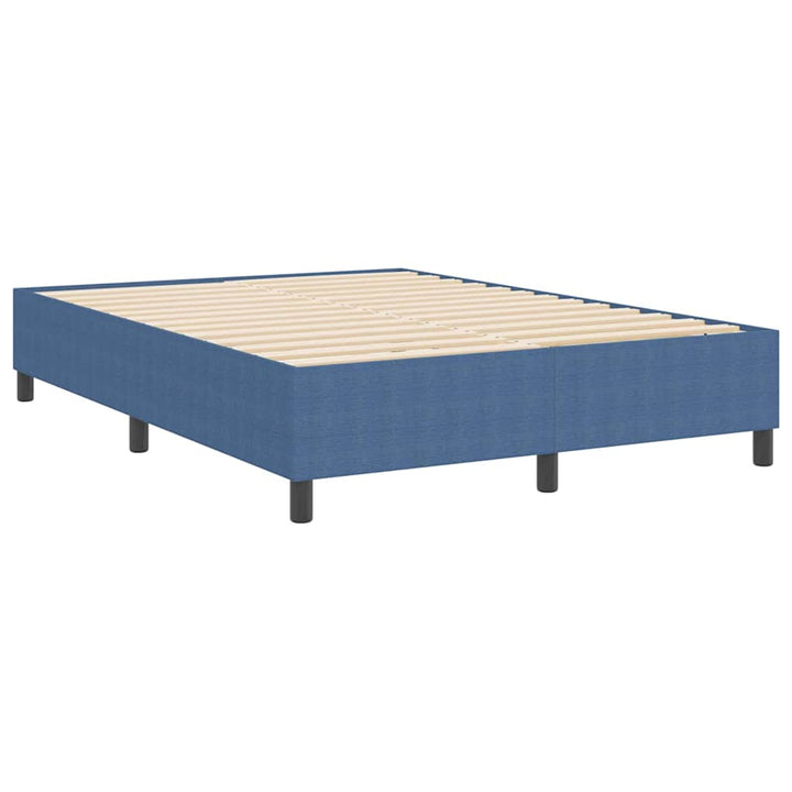 Box spring seng Blå 140 x 200 cm Corduroy stof