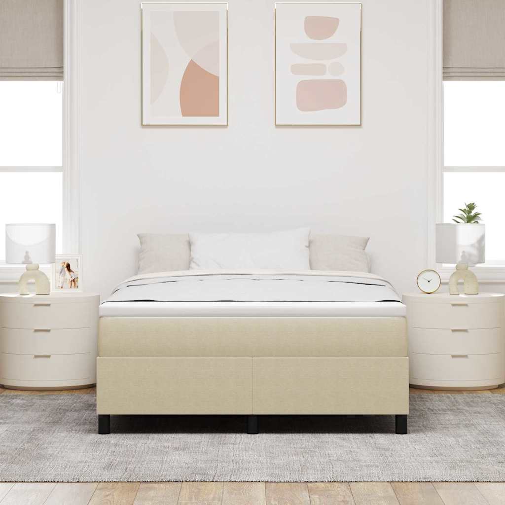 Box spring seng Grågrøn 140 x 200 cm Corduroy stof