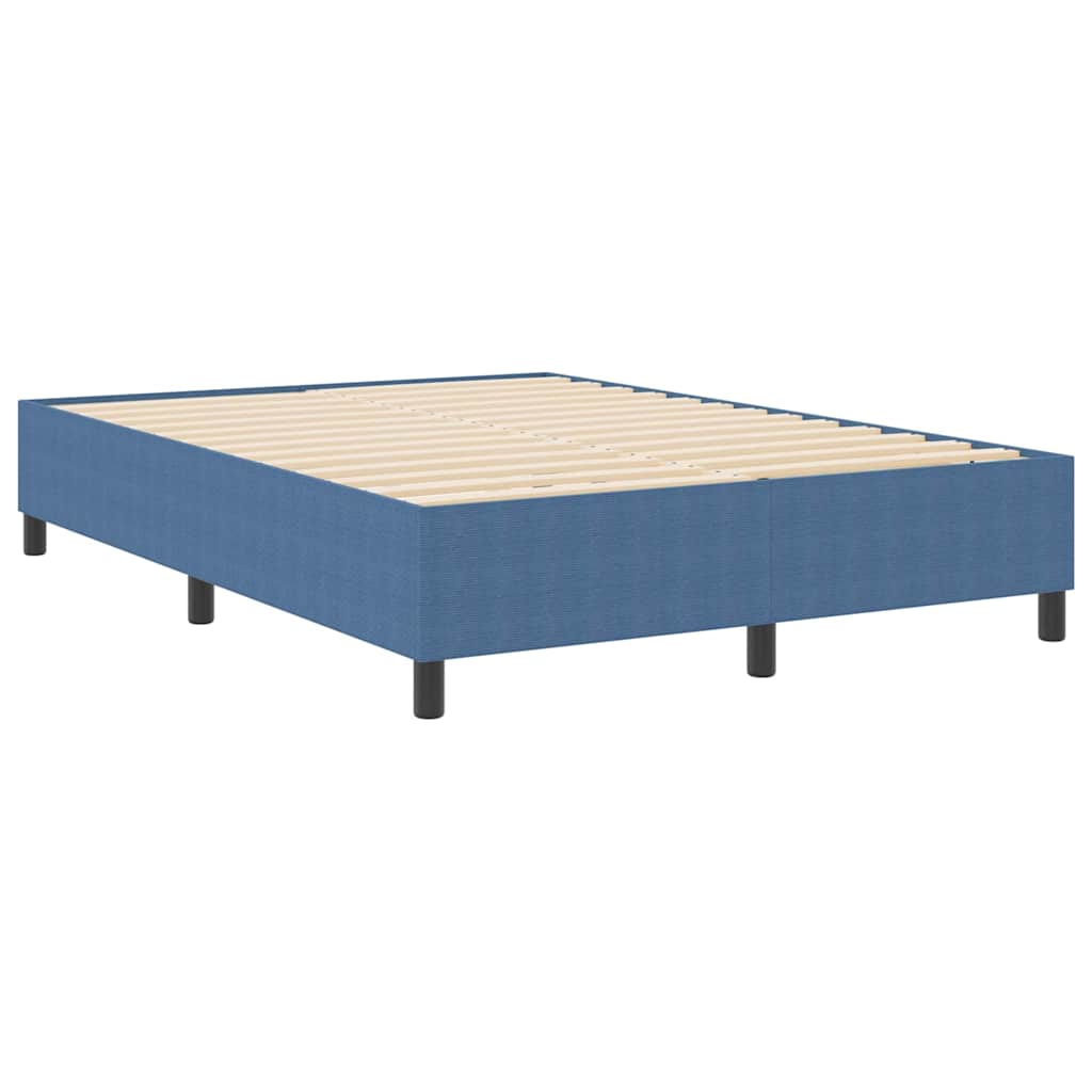 Box spring seng Blå 160 x 200 cm Corduroy stof