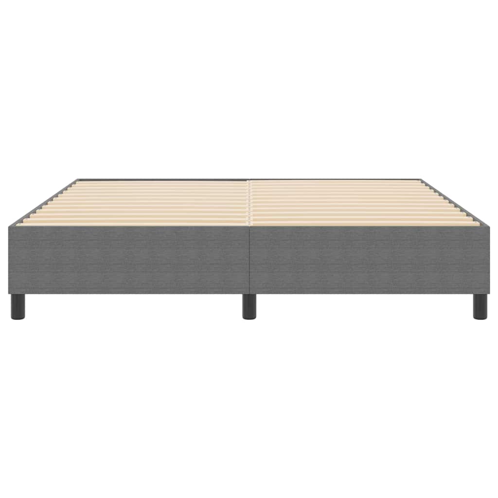 Box spring seng Lysegrå 180 x 200 cm Corduroy stof