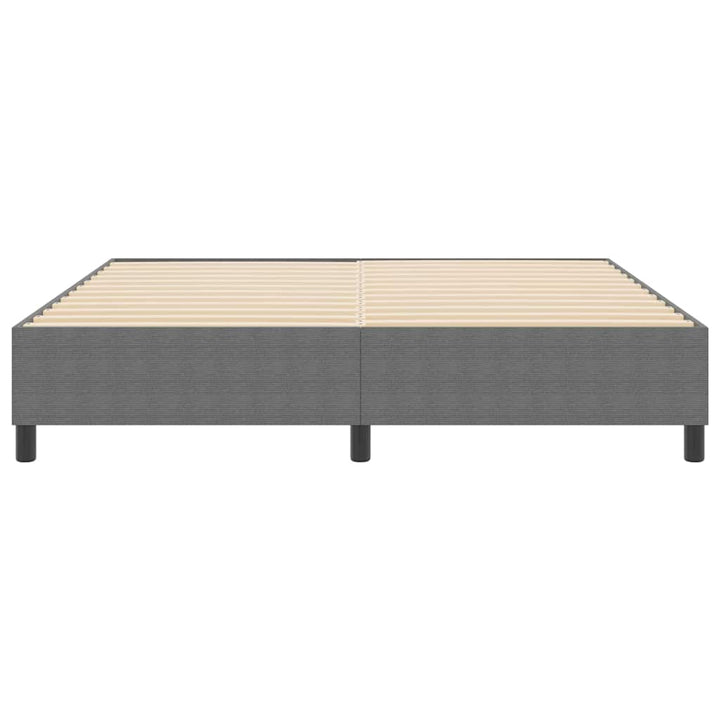 Box spring seng Lysegrå 180 x 200 cm Corduroy stof