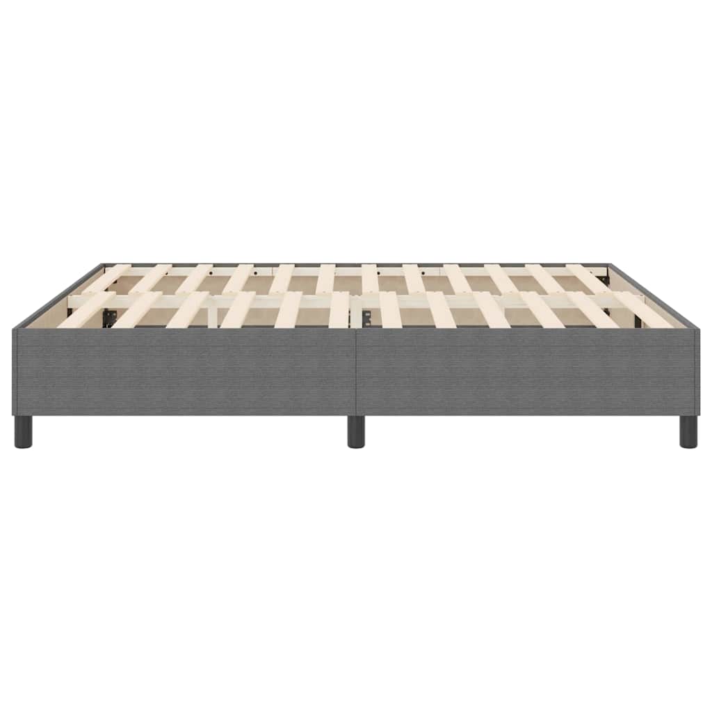 Box spring seng Lysegrå 180 x 200 cm Corduroy stof
