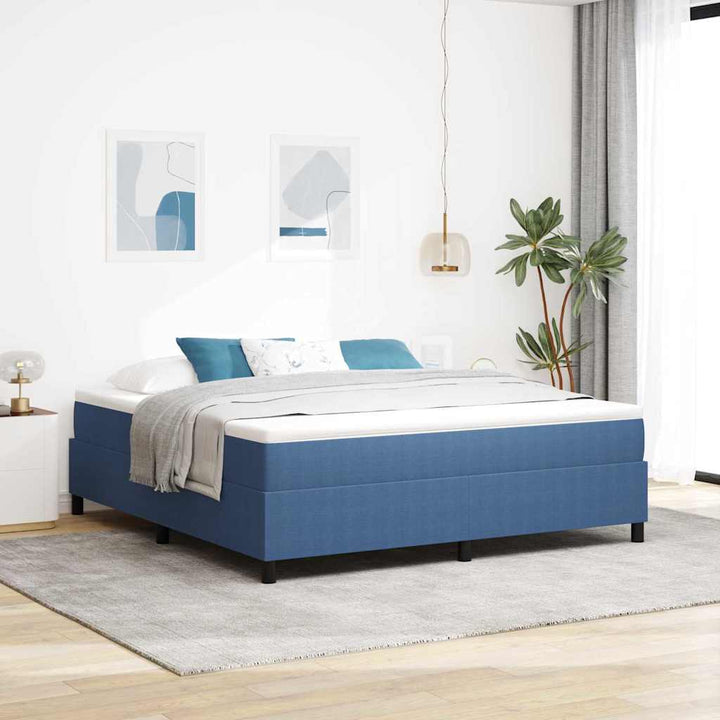 Box spring seng Blå 180 x 200 cm Corduroy stof