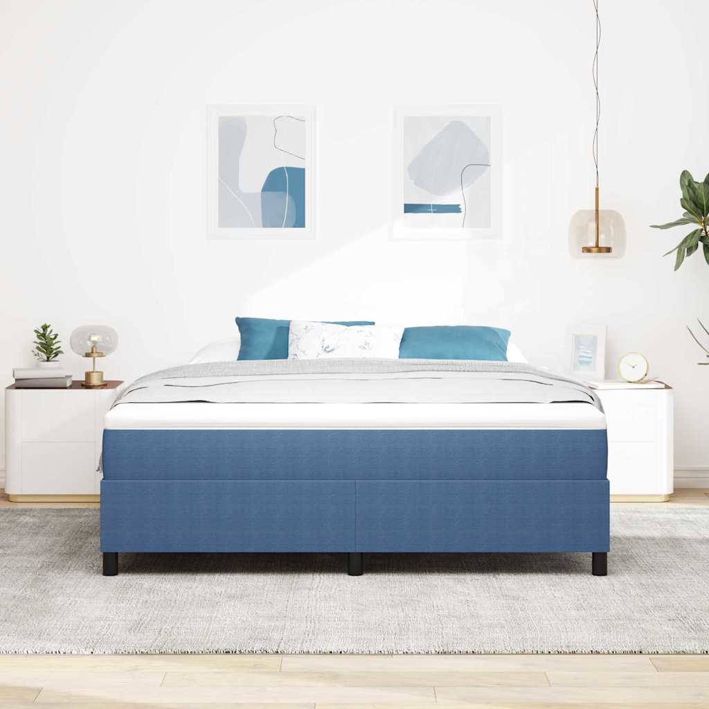 Box spring seng Blå 180 x 200 cm Corduroy stof