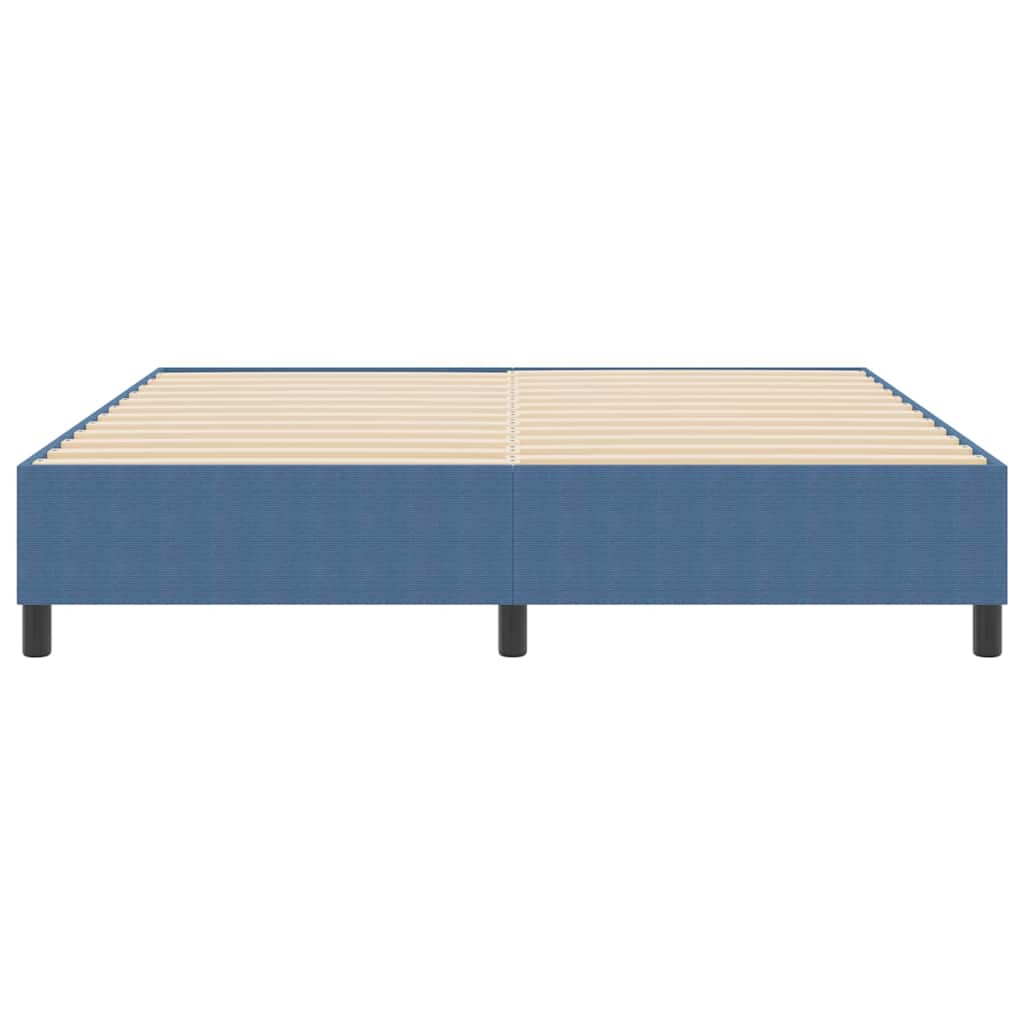 Box spring seng Blå 180 x 200 cm Corduroy stof