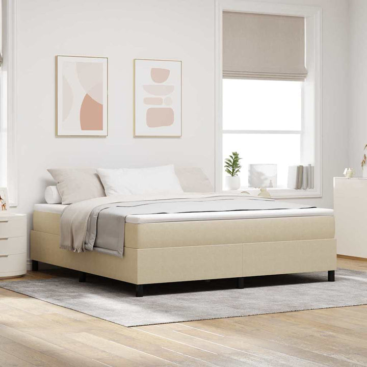Box spring seng Grågrøn 180 x 200 cm Corduroy stof
