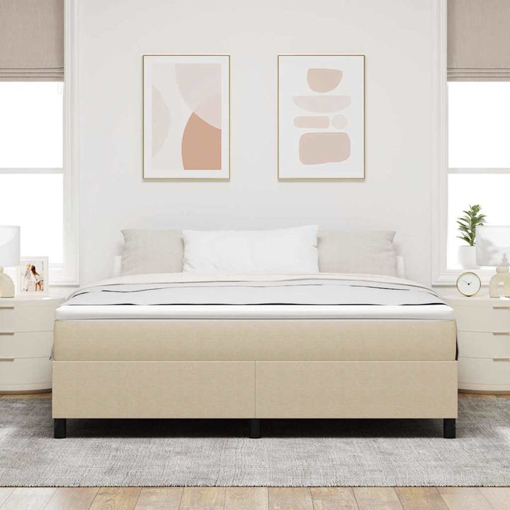 Box spring seng Grågrøn 180 x 200 cm Corduroy stof
