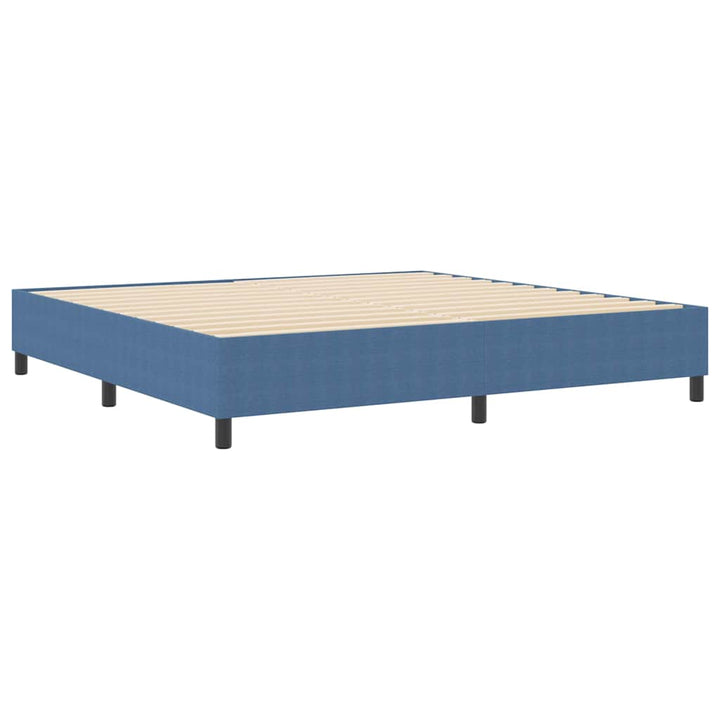 Box spring seng Blå 200 x 200 cm Corduroy stof