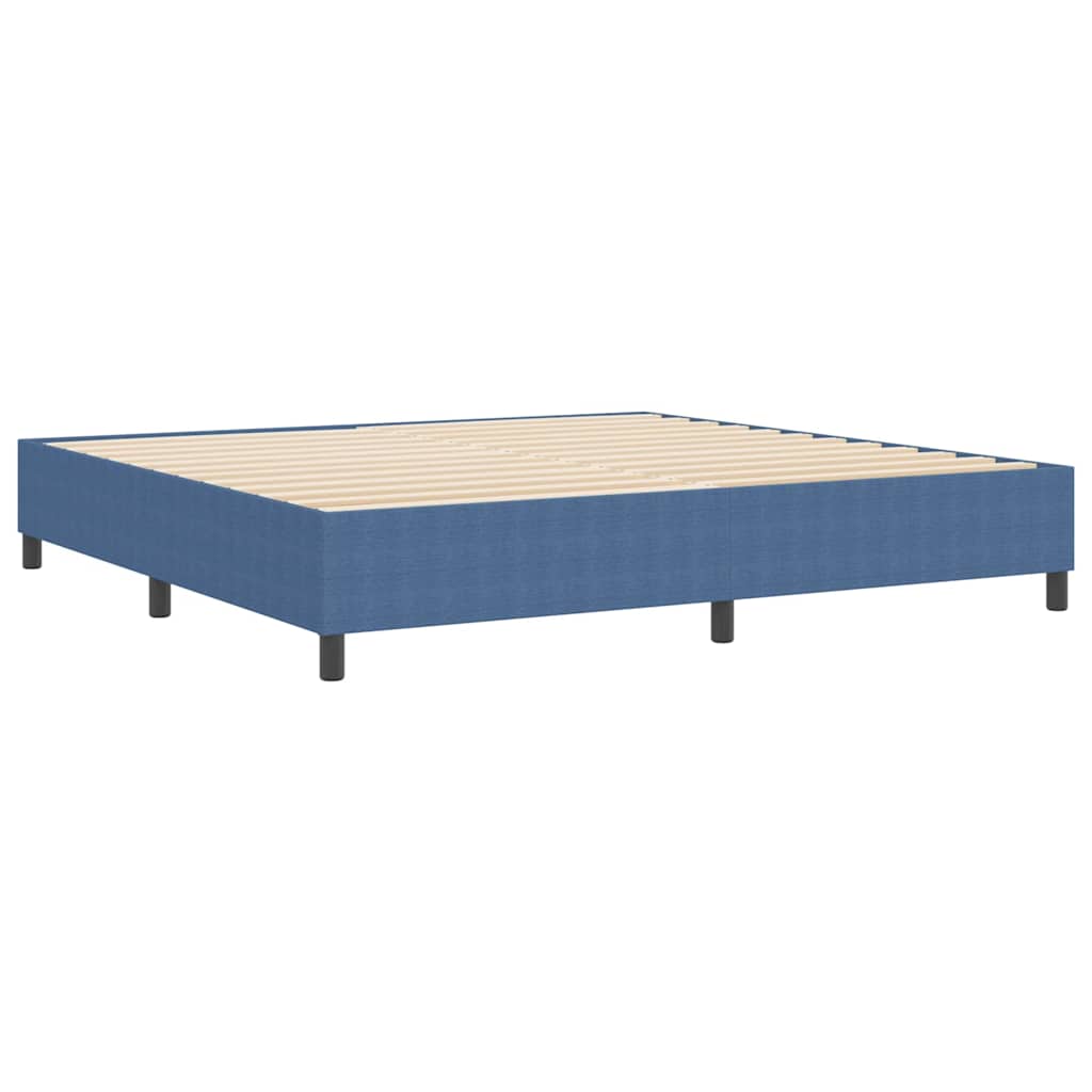 Box spring seng Blå 200 x 200 cm Corduroy stof