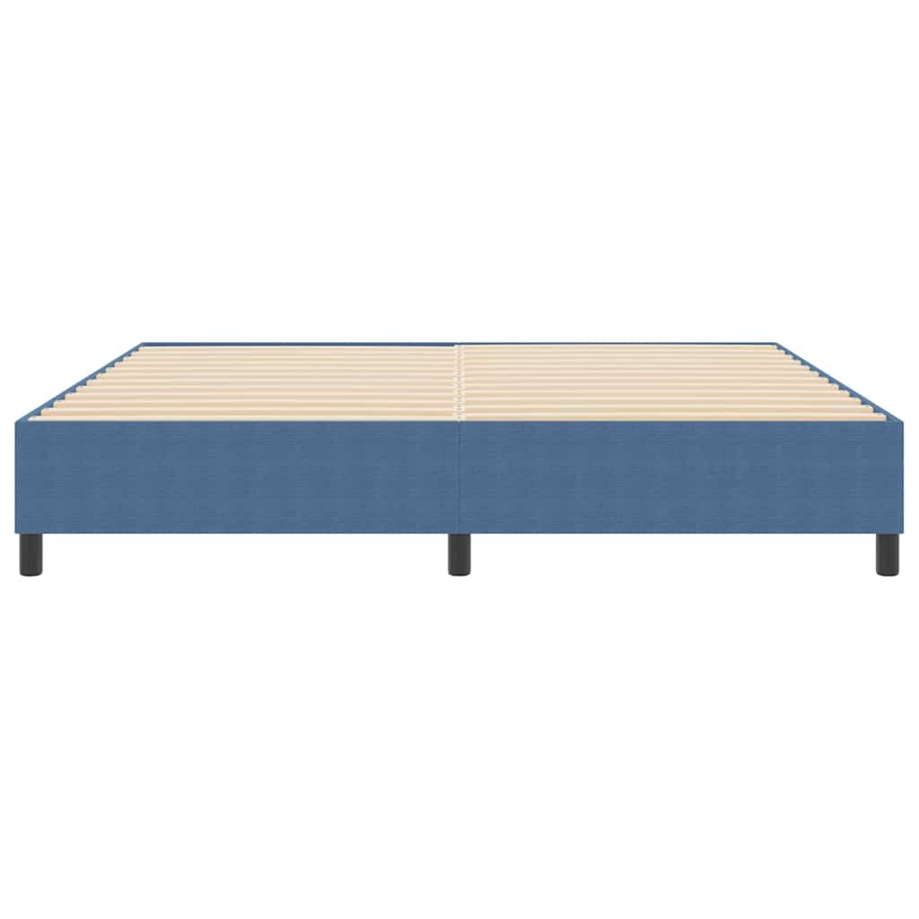 Box spring seng Blå 200 x 200 cm Corduroy stof