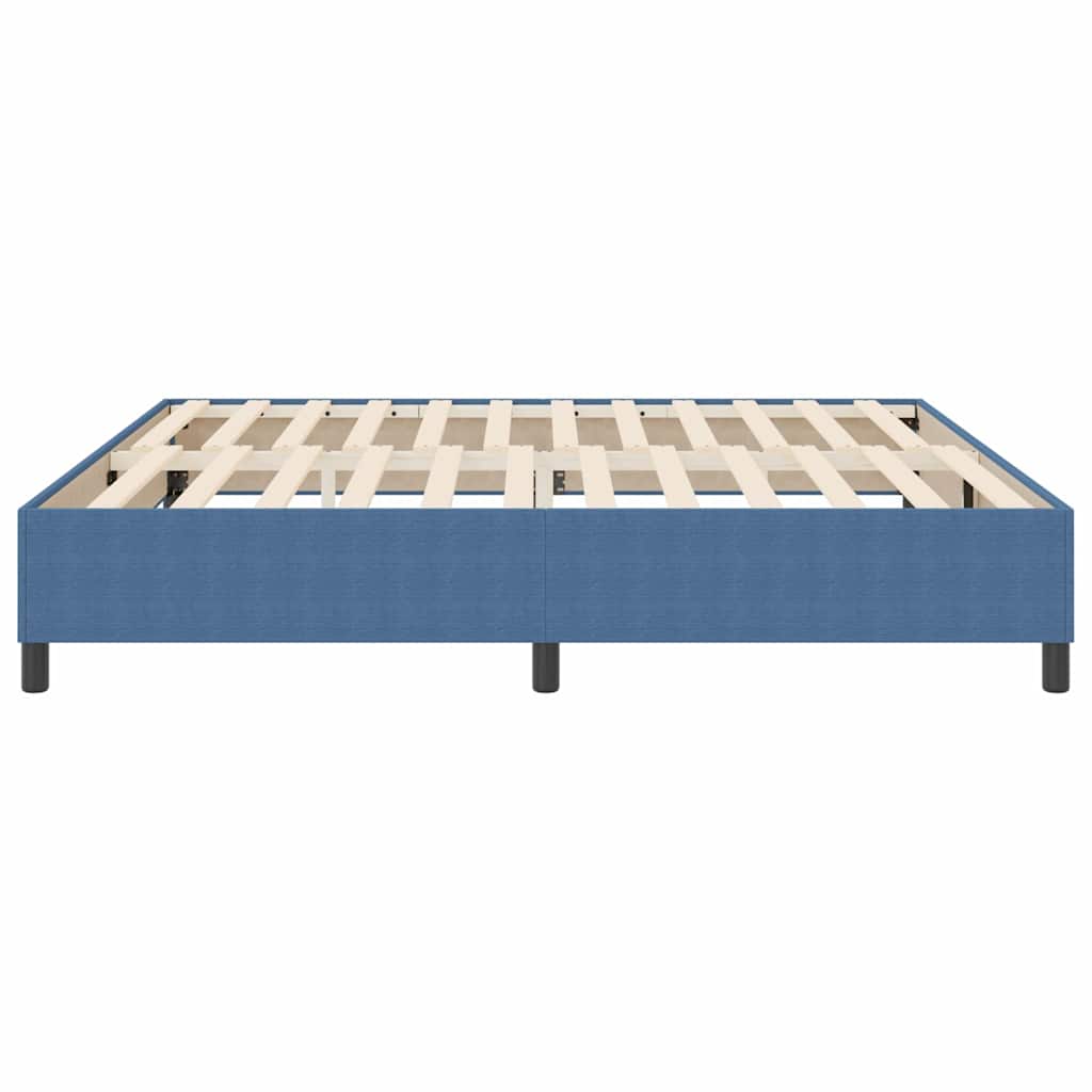 Box spring seng Blå 200 x 200 cm Corduroy stof