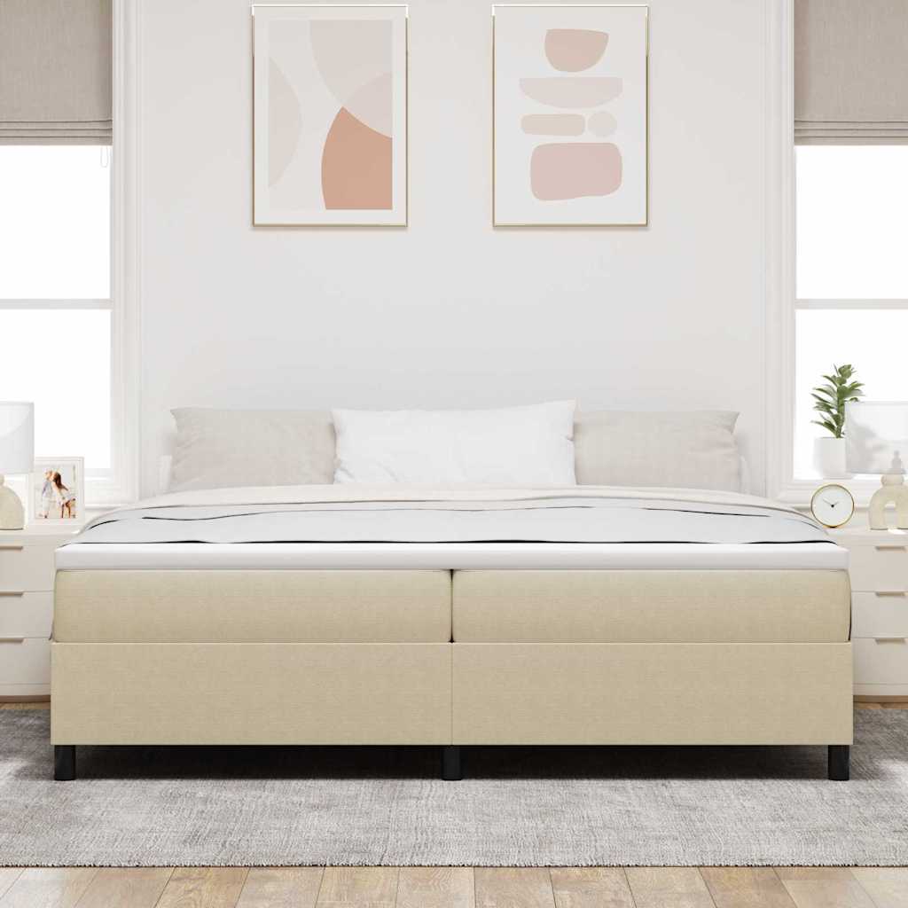 Box spring seng Grågrøn 200 x 200 cm Corduroy stof