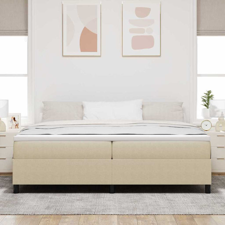 Box spring seng Grågrøn 200 x 200 cm Corduroy stof