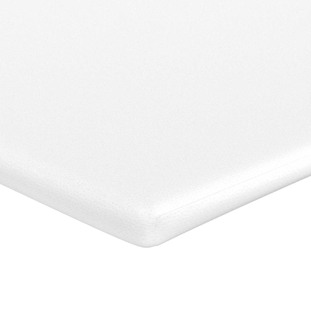 Box spring seng Creme og hvid 203 x 90 x 60 cm Corduroy stof