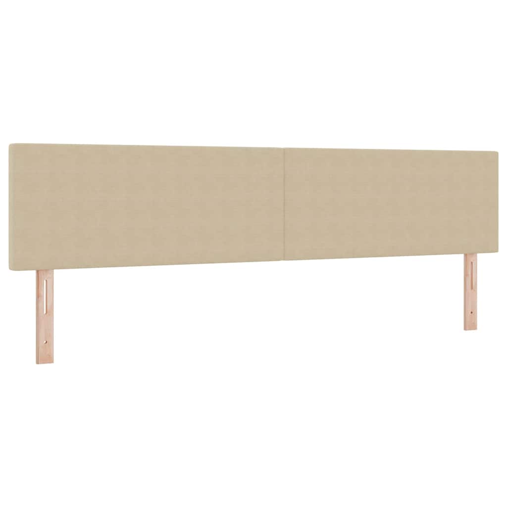 Box spring seng Lys Grå og Hvid 203 x 200 x 88 cm Corduroy stof