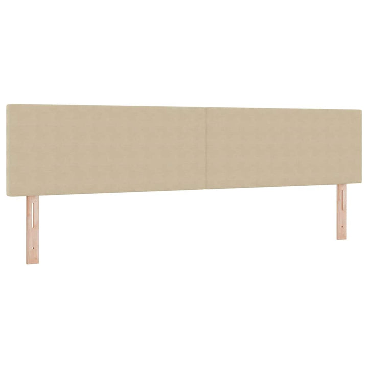Box spring seng Lys Grå og Hvid 203 x 200 x 88 cm Corduroy stof