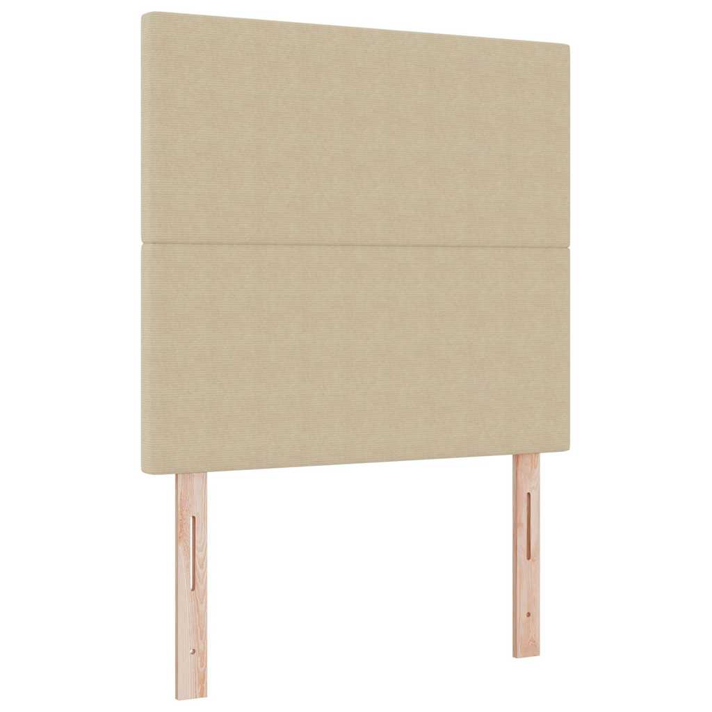 Box spring seng Lys Grå og Hvid 203 x 120 x 128 cm