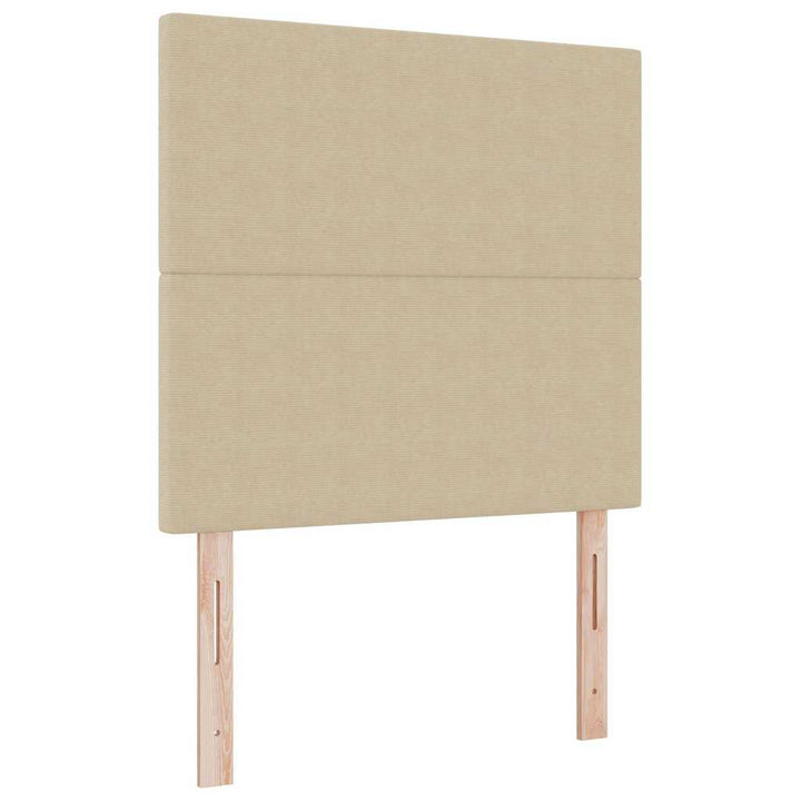 Box spring seng Lys Grå og Hvid 203 x 120 x 128 cm