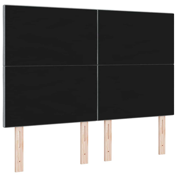 Stofseng gavl Geometrisk med hovedgærde Lysegrå 140 cm Stof
