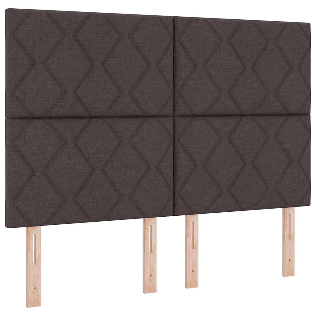 Stofseng gavl Geometrisk med hovedgærde Mørkebrun 140 cm Stof