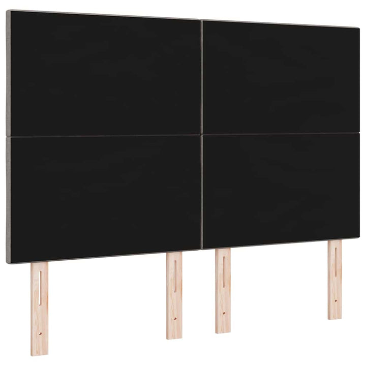 Stofseng gavl Geometrisk med hovedgærde Gråbrun 140 cm Stof