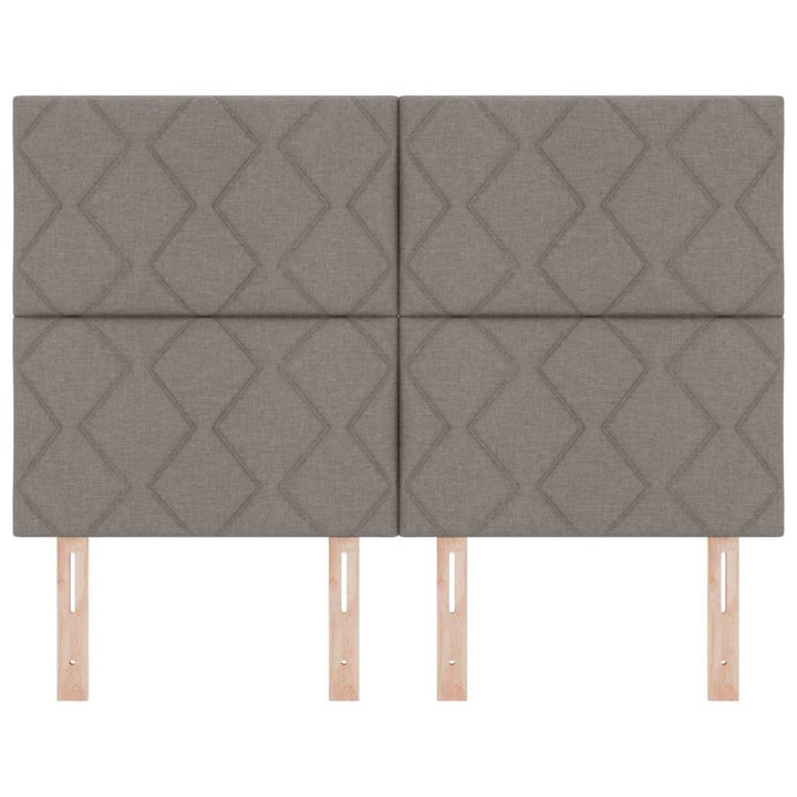 Stofseng gavl Geometrisk med hovedgærde Gråbrun 140 cm Stof