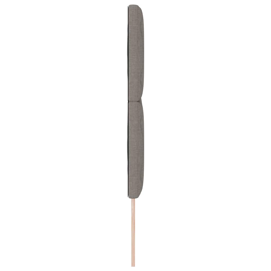 Stofseng gavl Geometrisk med hovedgærde Gråbrun 140 cm Stof