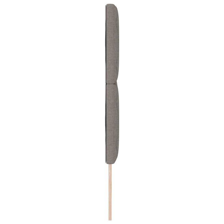 Stofseng gavl Geometrisk med hovedgærde Gråbrun 140 cm Stof