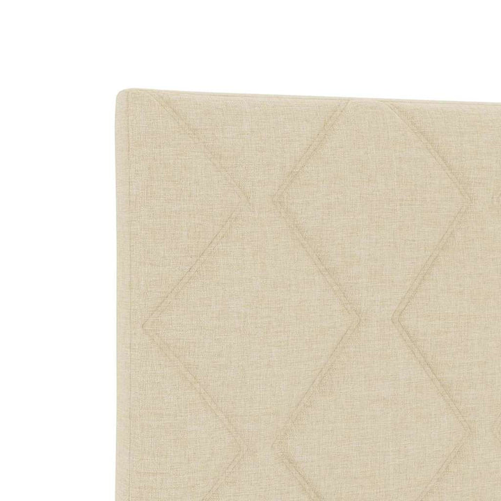 Stofseng gavl Geometrisk med hovedgærde Creme 160 cm Stof