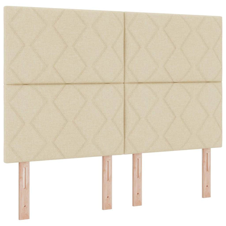 Stofseng gavl Geometrisk med hovedgærde Creme 160 cm Stof