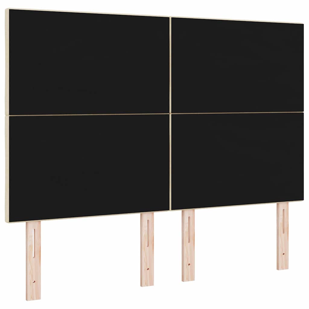 Stofseng gavl Geometrisk med hovedgærde Creme 160 cm Stof