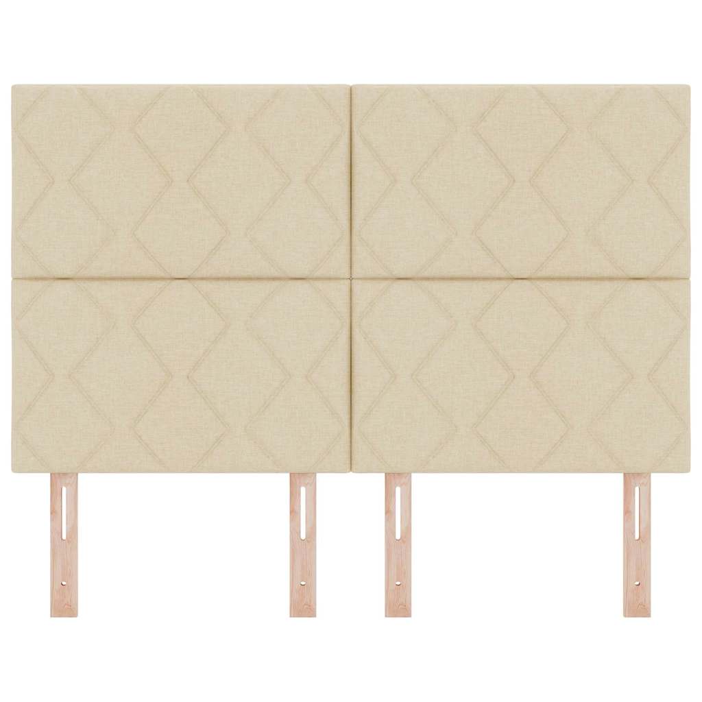 Stofseng gavl Geometrisk med hovedgærde Creme 160 cm Stof