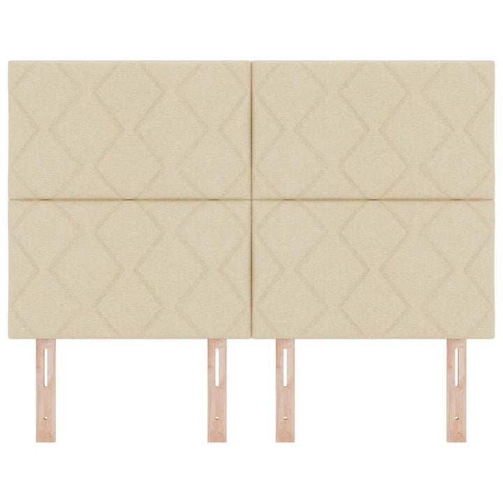 Stofseng gavl Geometrisk med hovedgærde Creme 160 cm Stof