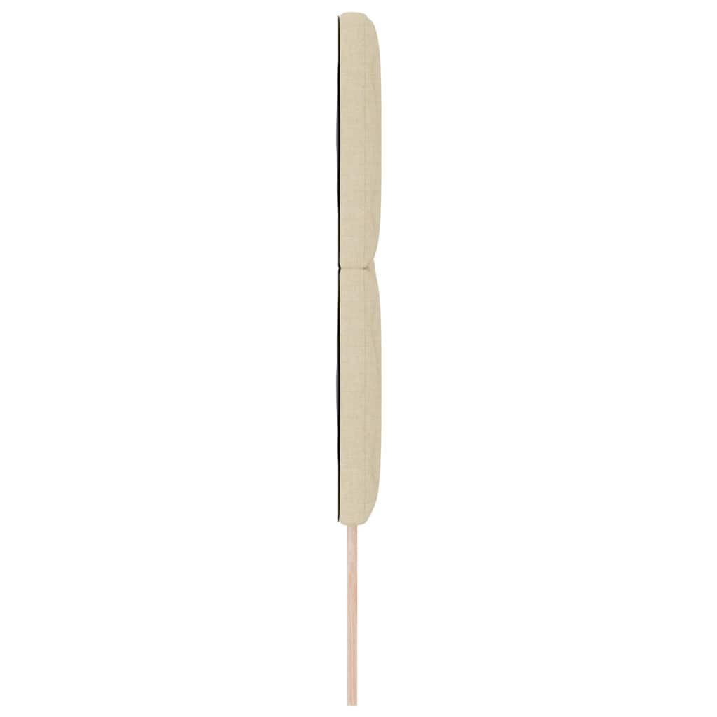 Stofseng gavl Geometrisk med hovedgærde Creme 160 cm Stof