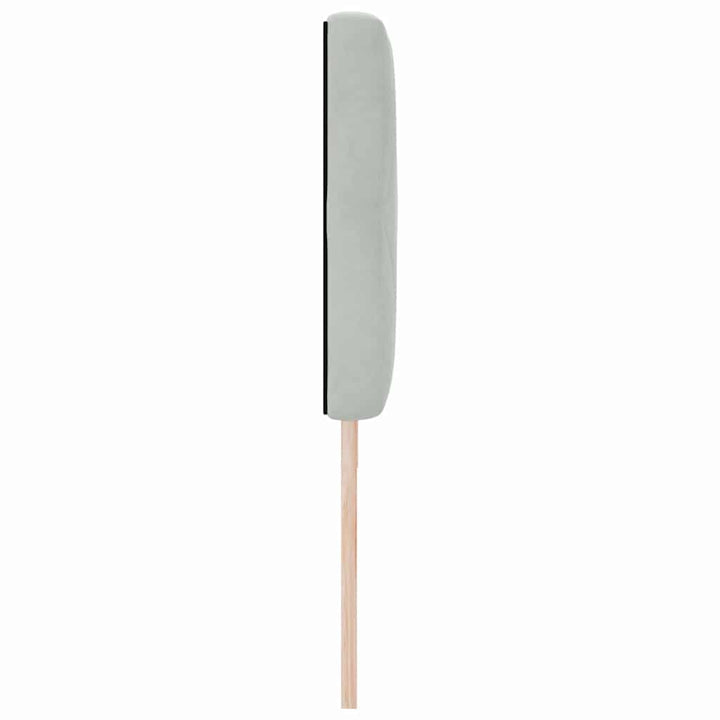 LED Sengegavl med LED -strimmellys Argyle Lysegrå 90 cm Fløjl