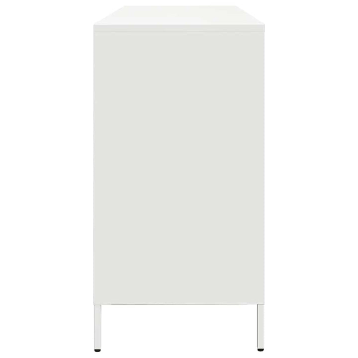 skænk 135x39x73,5 cm koldvalset stål hvid
