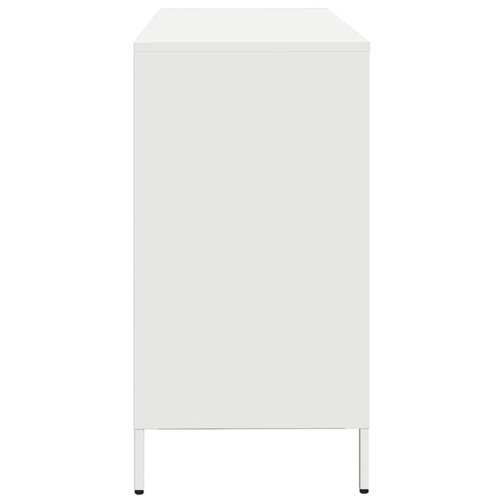 skænk 135x39x73,5 cm koldvalset stål hvid