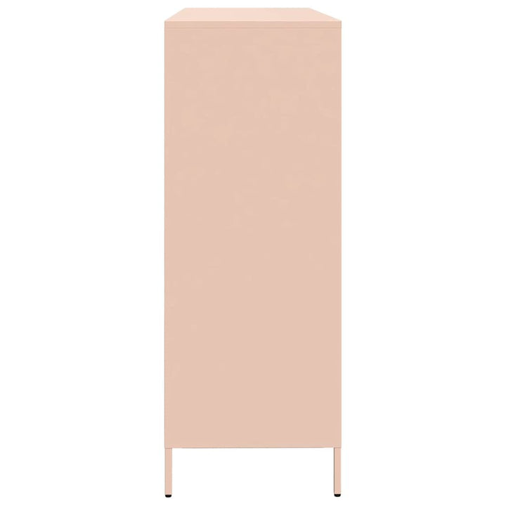 skab 135x39x103,5 cm koldvalset stål lyserød