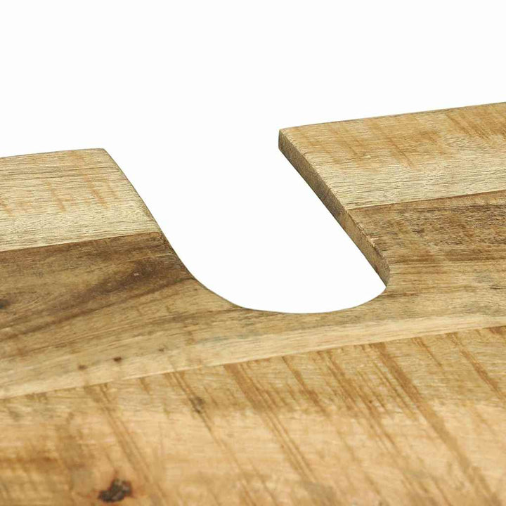 Badeværelsesmøbel sæt 2 pcs Brun 55 x 35 x 60 cm Rå mango træ