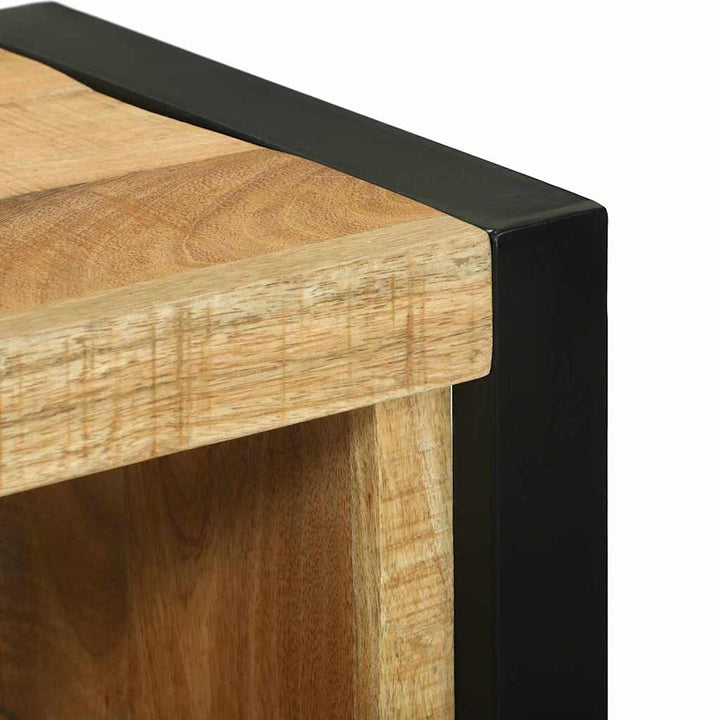 Badeværelsesmøbel sæt Vægmonteret 4 pcs Brun Massivt mangotræ