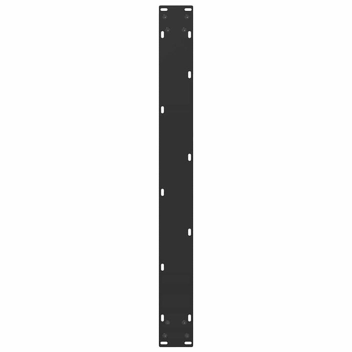 spisebordsben U-formet 2 stk. sort 90 x (72-73) cm stål