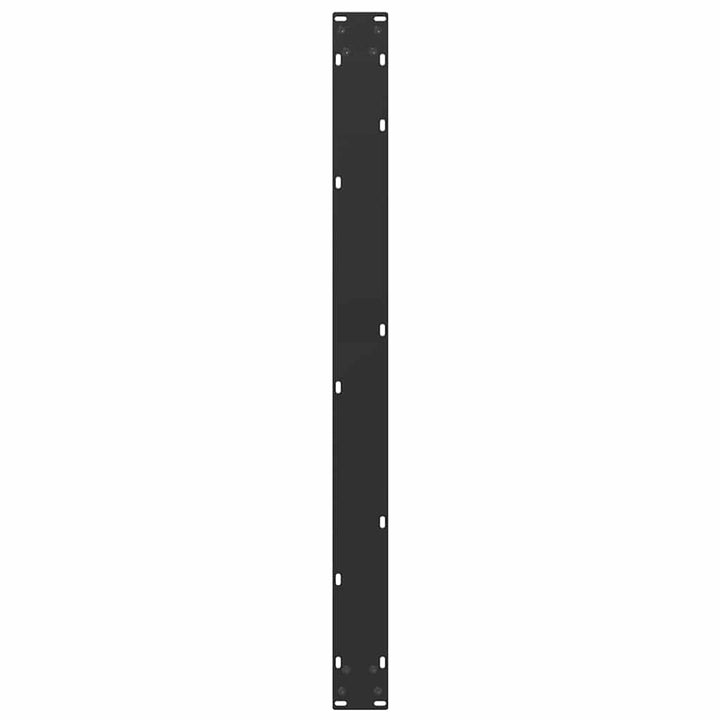spisebordsben U-formet 2 stk. sort 100x(72-73) cm stål